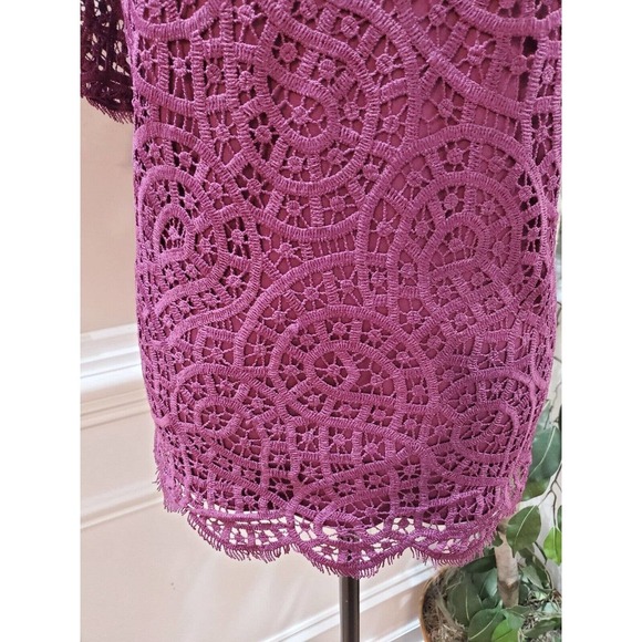 Philosophy Women's Plum Polyester Round Neck Short Sleeves Top Blouse Size XXL - Picture 3 of 14